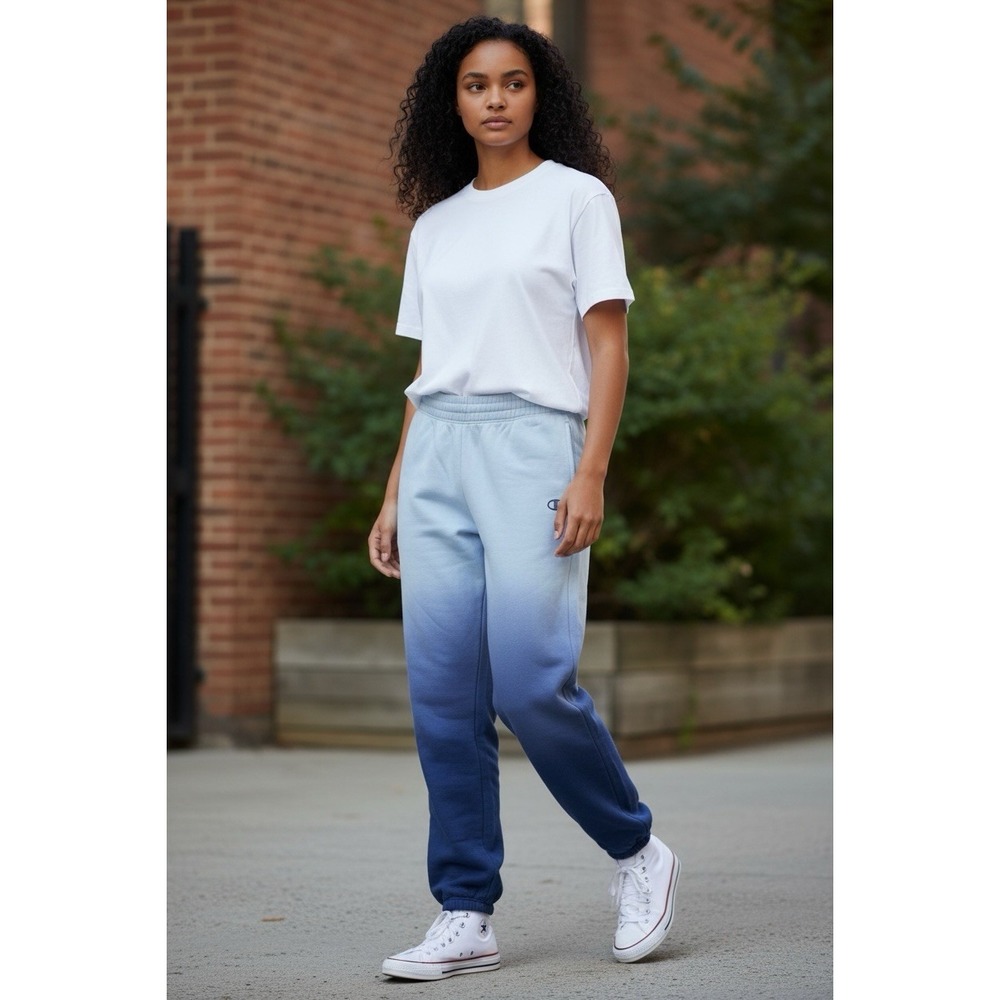 Champion Sweatpants WOMENS BLUE‎ Ombre Joggers Specialty Dye